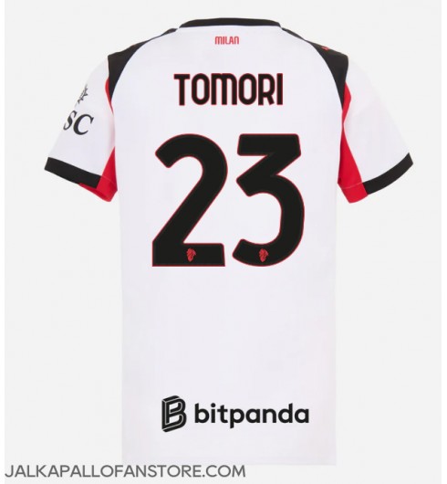 AC Milan Fikayo Tomori #23 Vieraspaita Naisten 2025-26 Lyhythihainen AC Milan Fikayo Tomori #23 Vieraspaita Naisten 2025-26 Lyhythihainen
